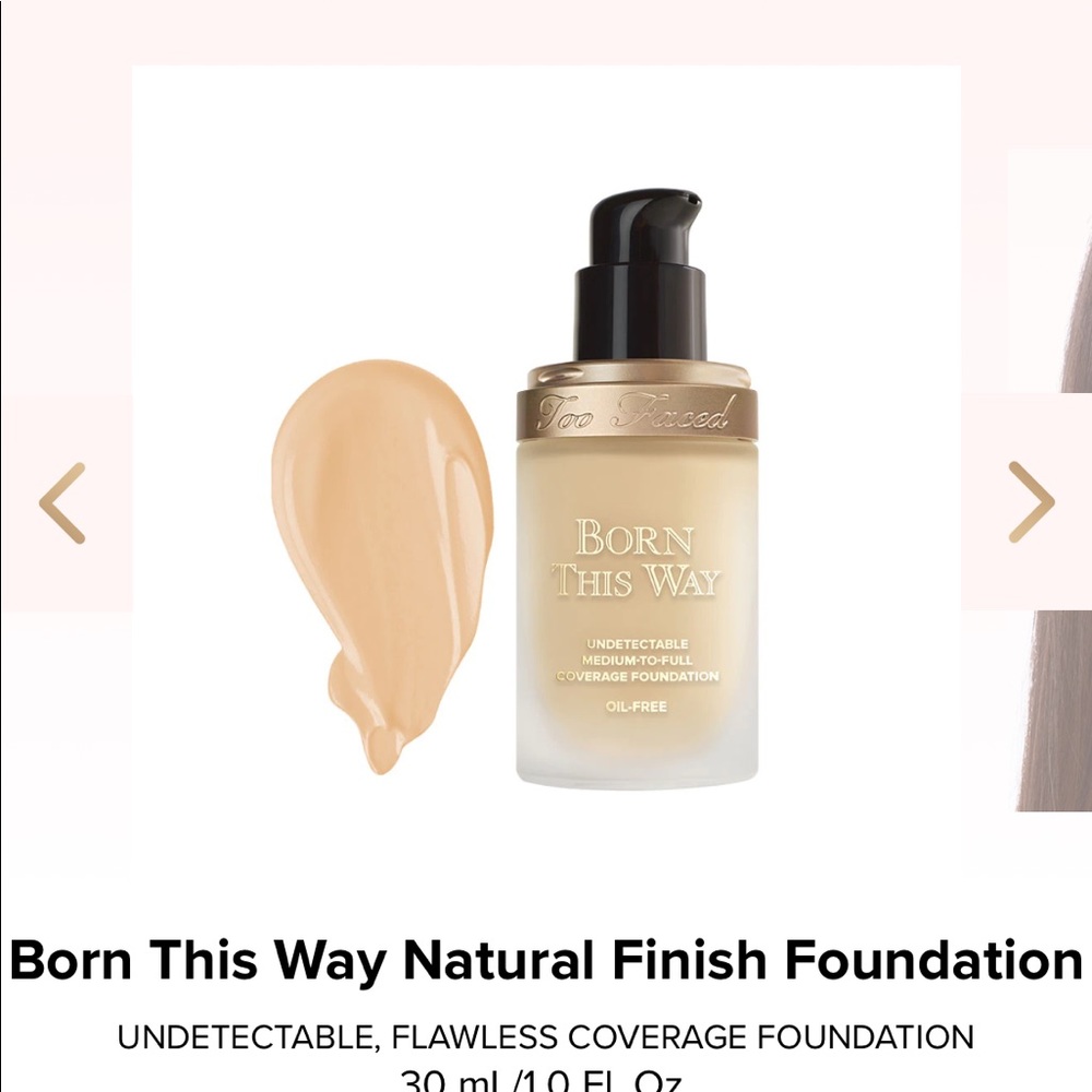 Too faced born this way foundation ivory